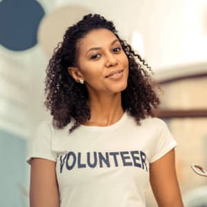Volunteers together