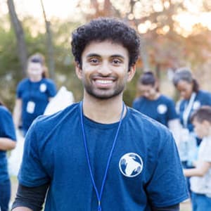 Another volunteer