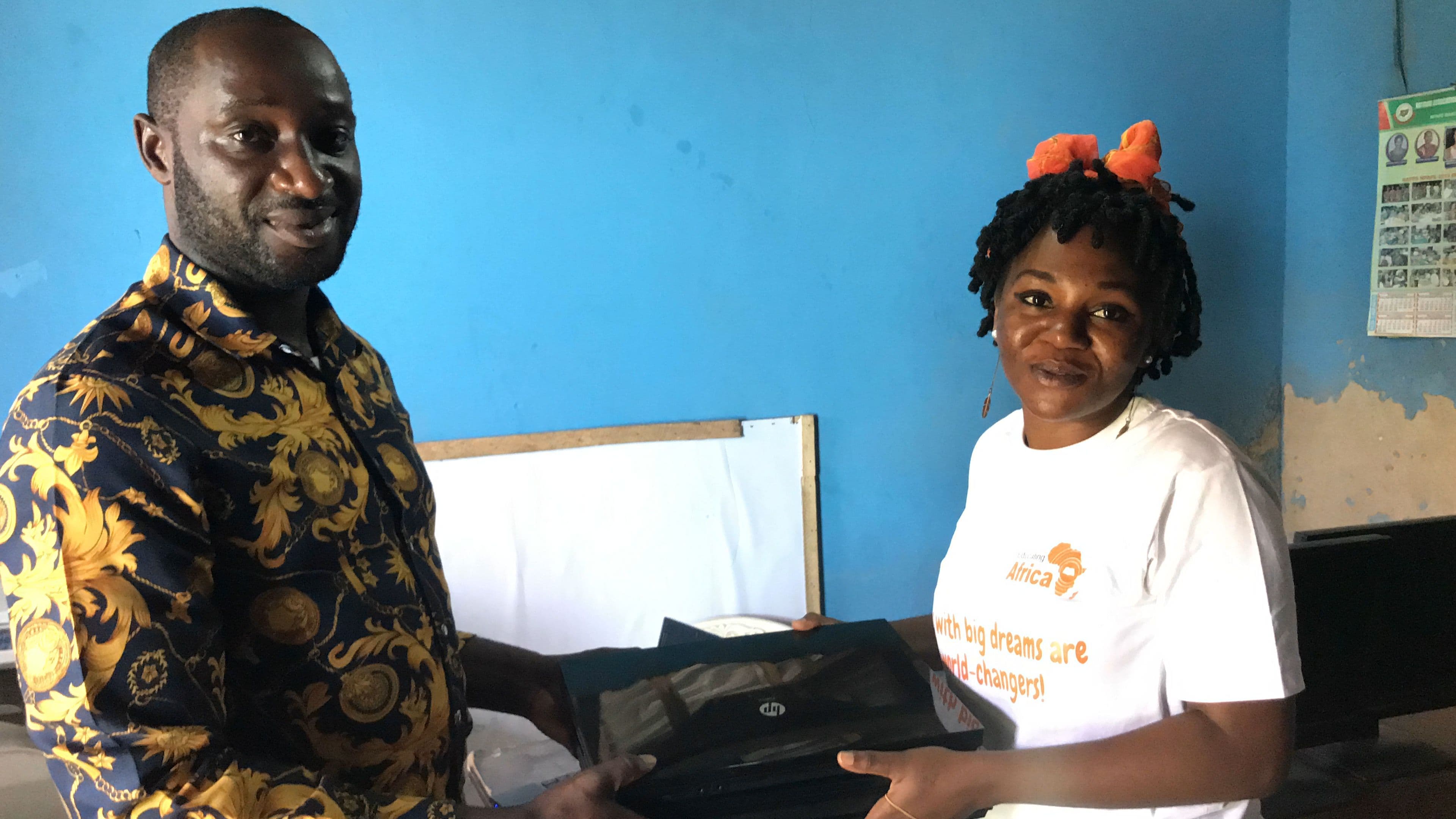 Computer Hub Set-up at Partner School